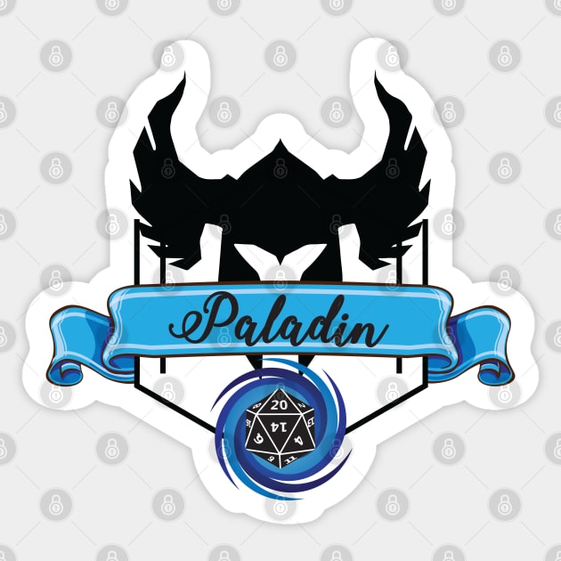 Paladin Class Blue Sticker by emilyRose3